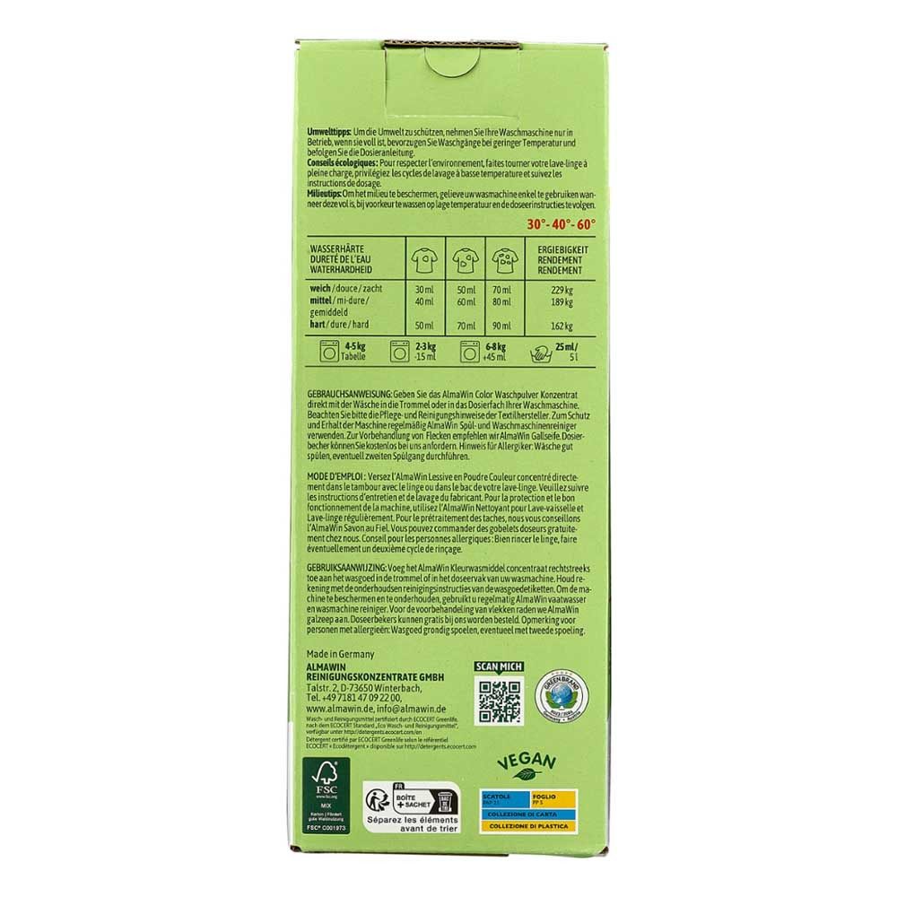 Almawin Waschpulver - Color Lindenblüte 2Kg Colorwaschmittel