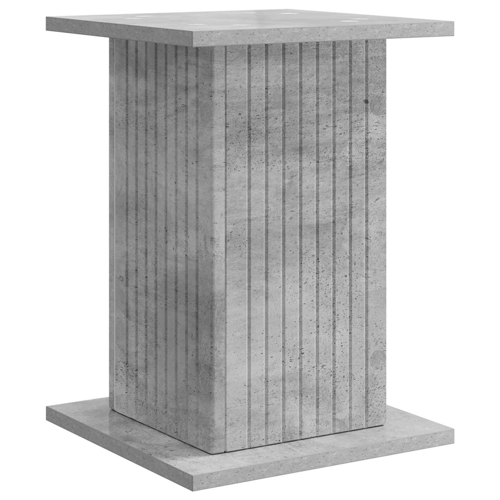 vidaXL Blumenständer Pflanzenständer Betongrau 30,5 x 30 x 43 cm Holzwerkstoff (1 St)