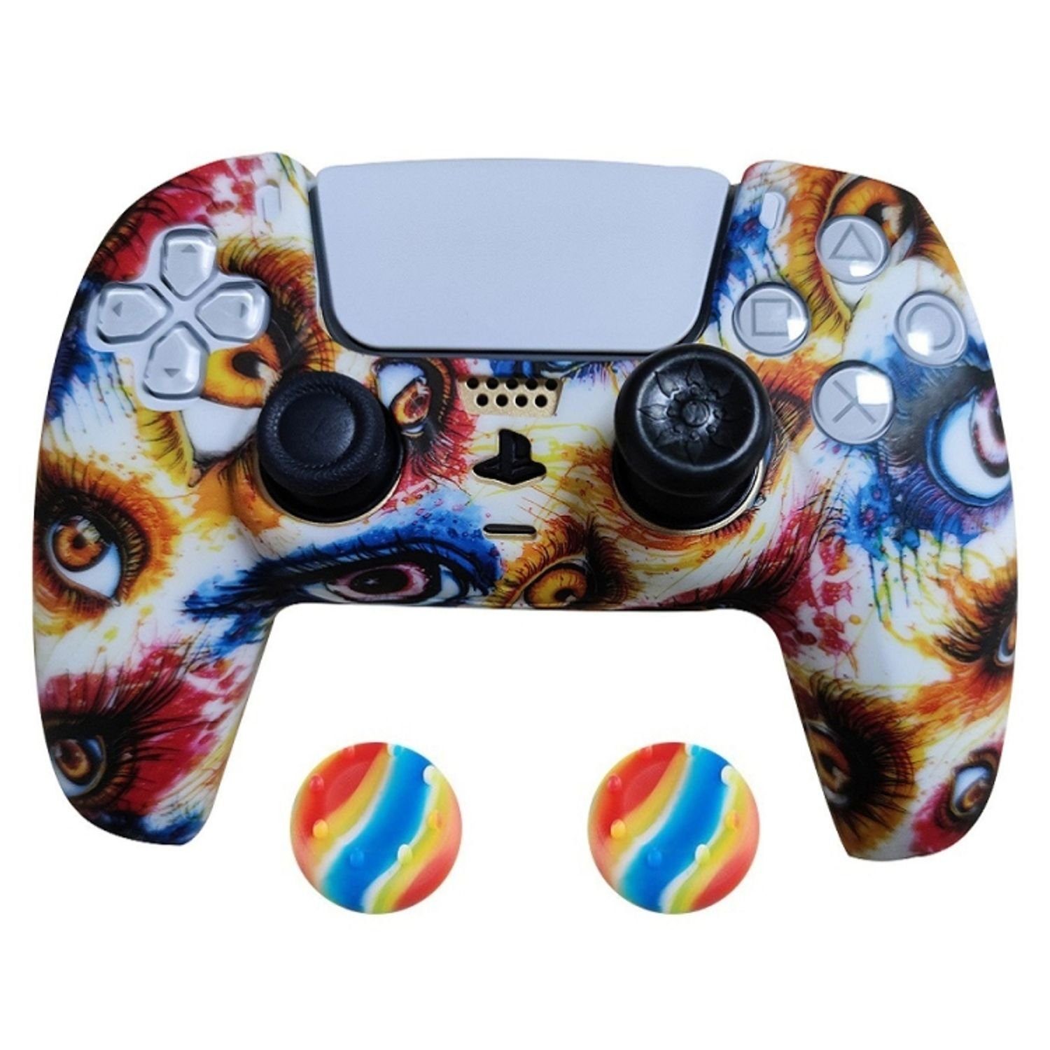König Design Controller-Schutzhülle PlayStation PS5, Schutzhülle für PlayStation 5 Controller