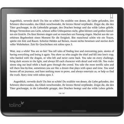 Tolino epos 3 WiFi 32 GB / 1 GB - eBook-Reader - schwarz E-Book (8 Zoll)