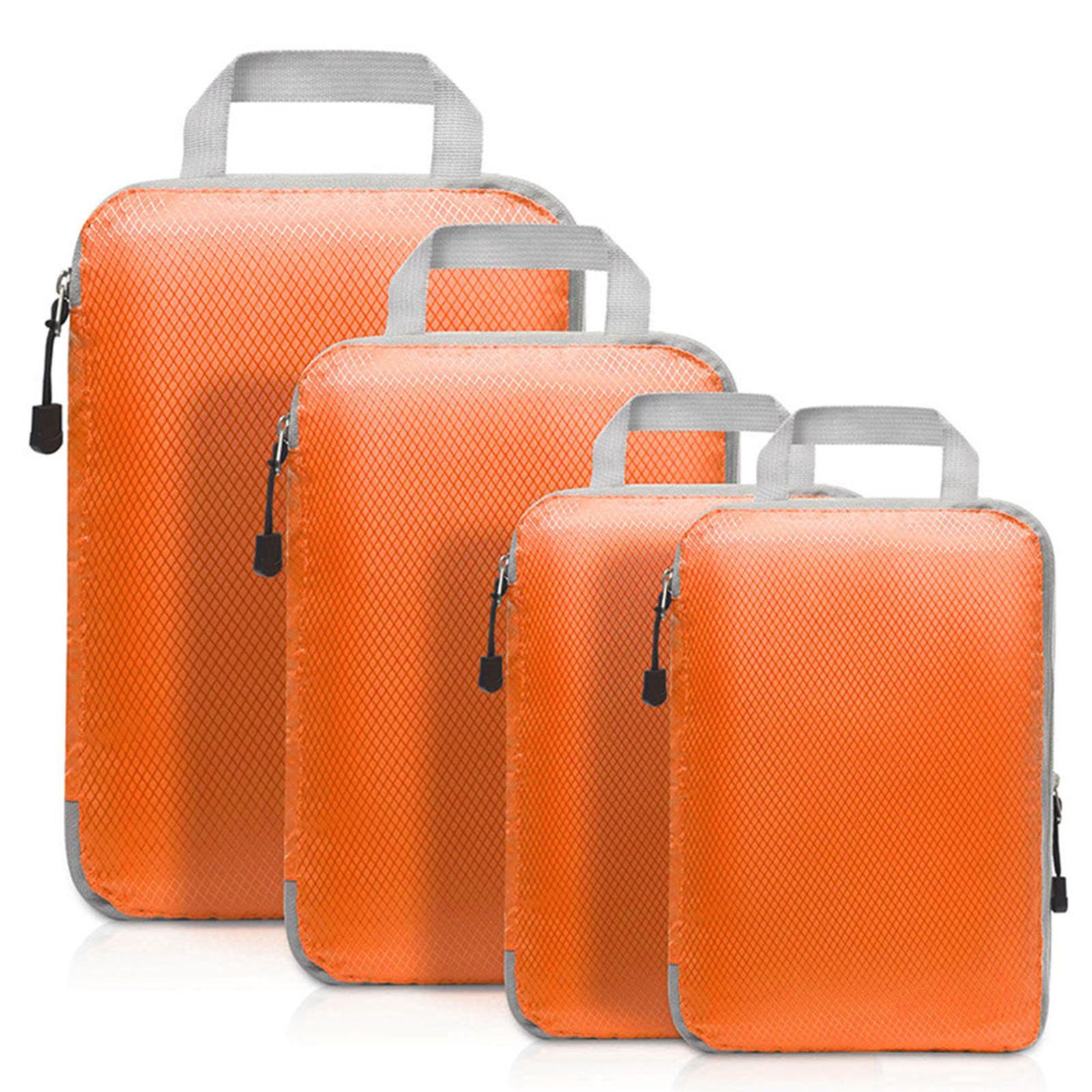 Tragbare Kofferset Kleider-Reisepaket, beige Wasserdichte Blusmart Vierteiliges