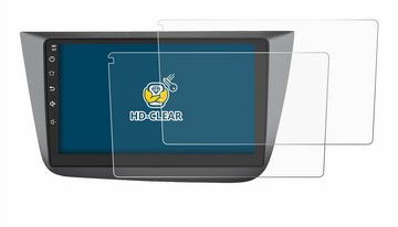 BROTECT Schutzfolie für Topway Android CarPlay (9), Displayschutzfolie, 2 Stück, Folie klar