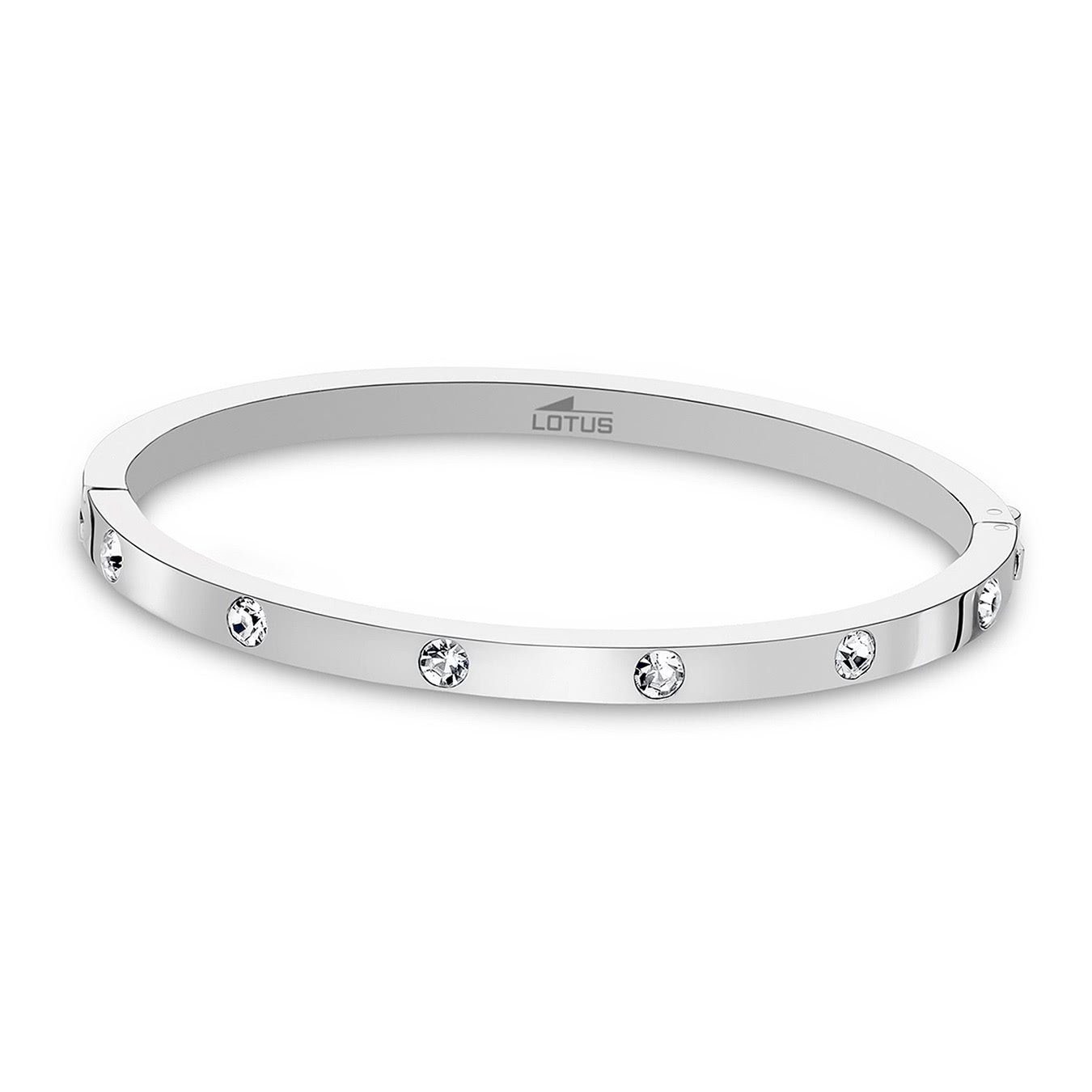 Lotus Style Armreif Lotus Style Armband Armreif silber, für Damen aus Edelstahl (Stainless Steel)