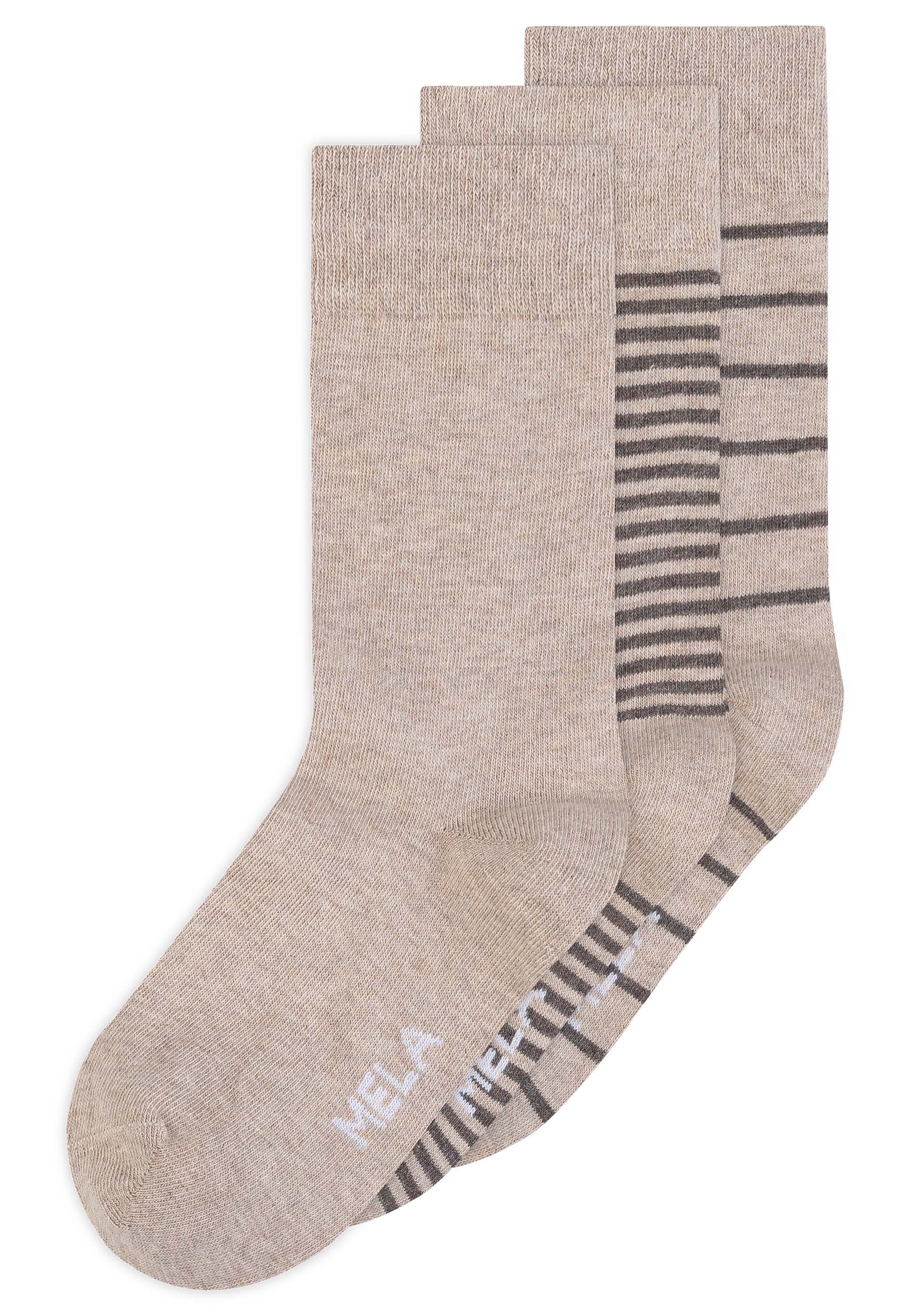 MELA Socken Basic Socken 3 Paare Ohne Polyester & Polyamid. Das Elasthan is günstig online kaufen