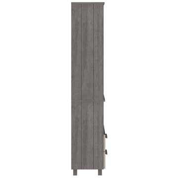 vidaXL Sideboard Highboard HAMAR Hellgrau 60x35x180 cm Massivholz Kiefer (1 St)