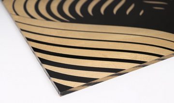 Leonique Acrylglasbild Abstrakte Formen - Acrylbilder mit Blattgold veredelt, (1 St), Goldveredelung, Handgearbeitet, Gerahmt, Edel