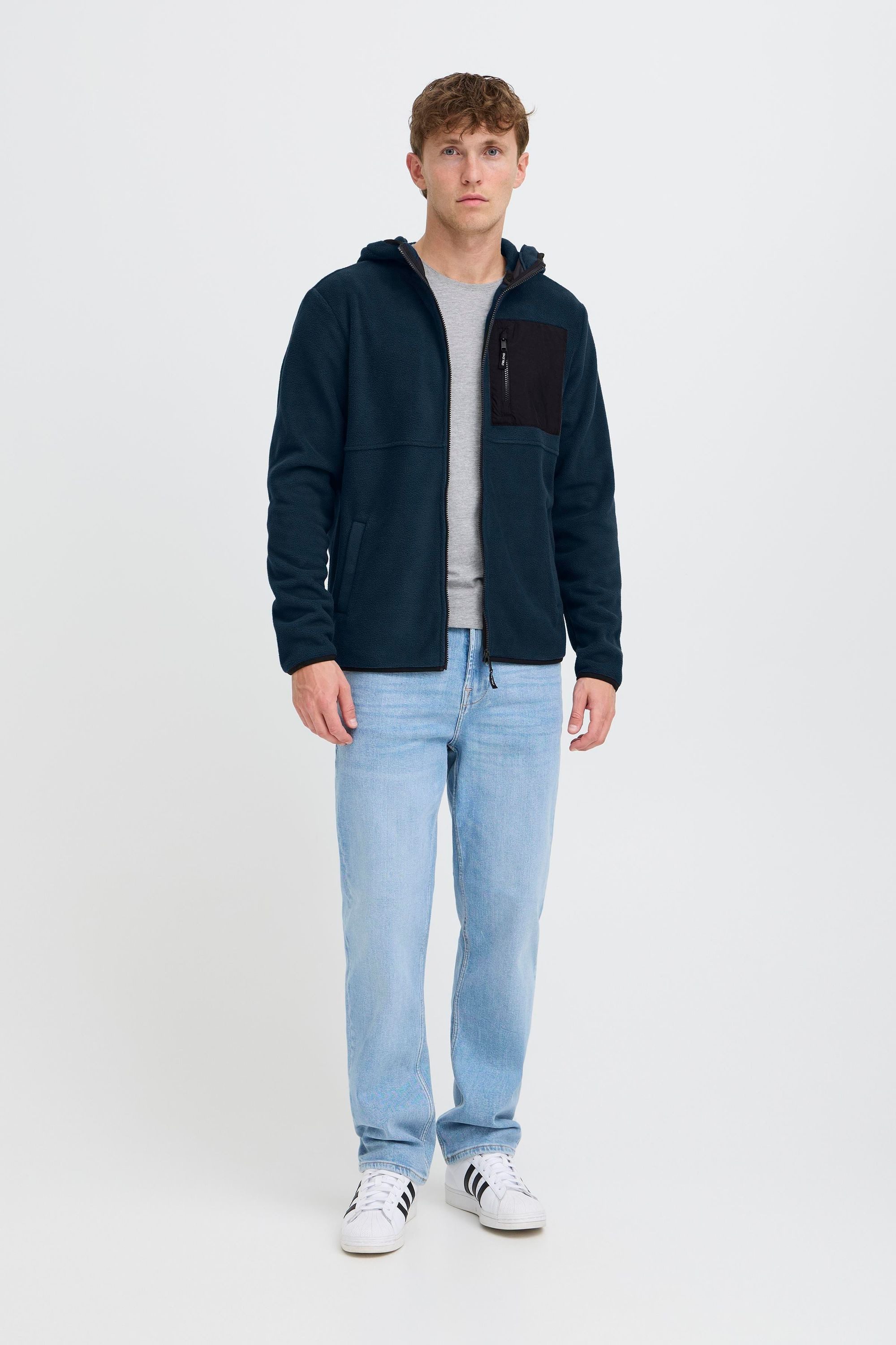 Blend Cardigan BHFlorix Gemütliche Fleecejacke mit Taschen