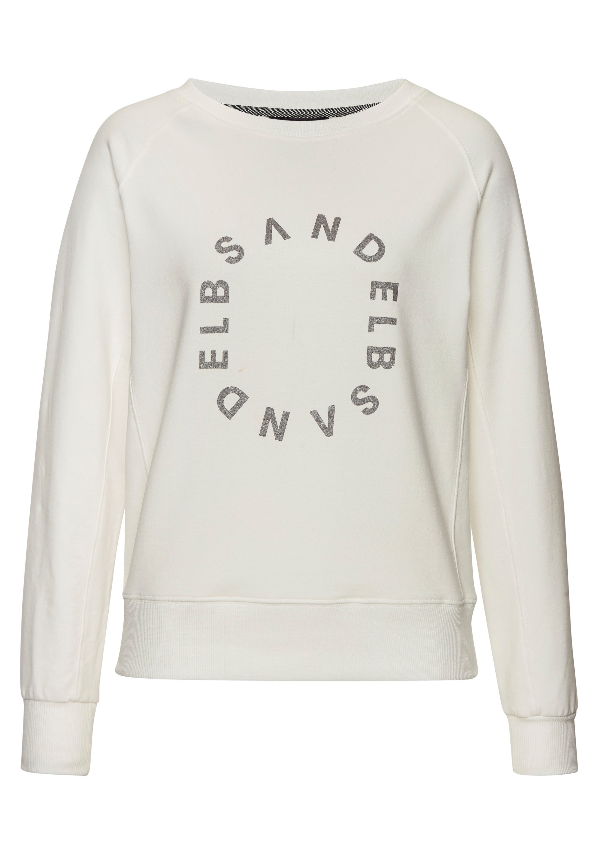 Elbsand Sweatshirt mit Frontprint, Rundhalsausschnitt, Printpullover, casual-sportlich