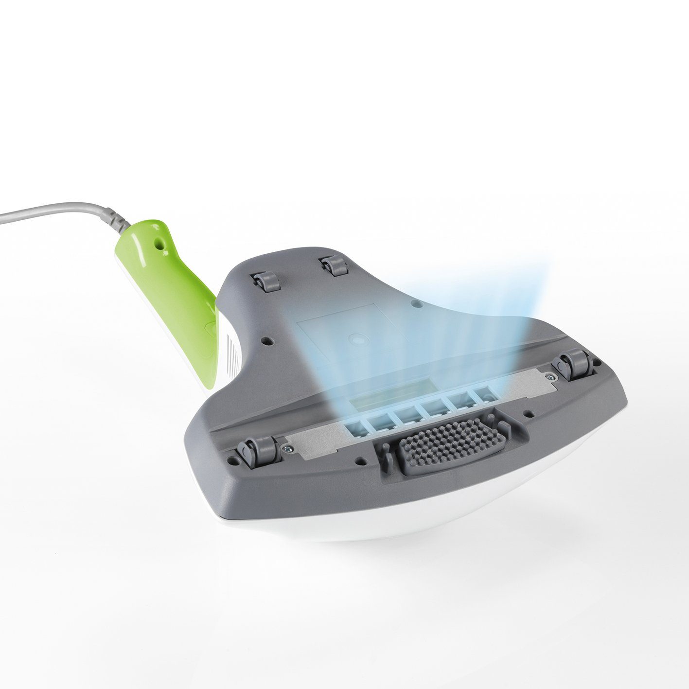 CLEANmaxx Matratzenreinigungsgerät Weiß/Limegreen UV-C-Licht 300W mit Milben-Handstaubsauger 