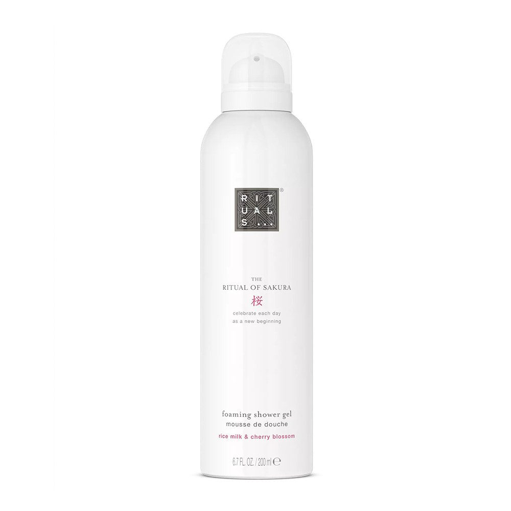 Rituals Duschgel Rituals The Ritual Of Sakura Foaming Shower Gel 200ml, Schäumendes Duschgel mit Kirschblüten-Duft