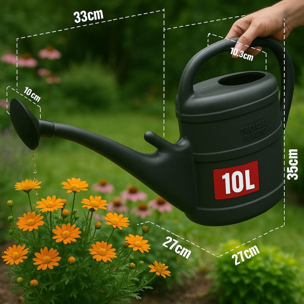 Geli Gießkanne Geli Gießkanne 10 L mit Brause Kunststoff recycelt
