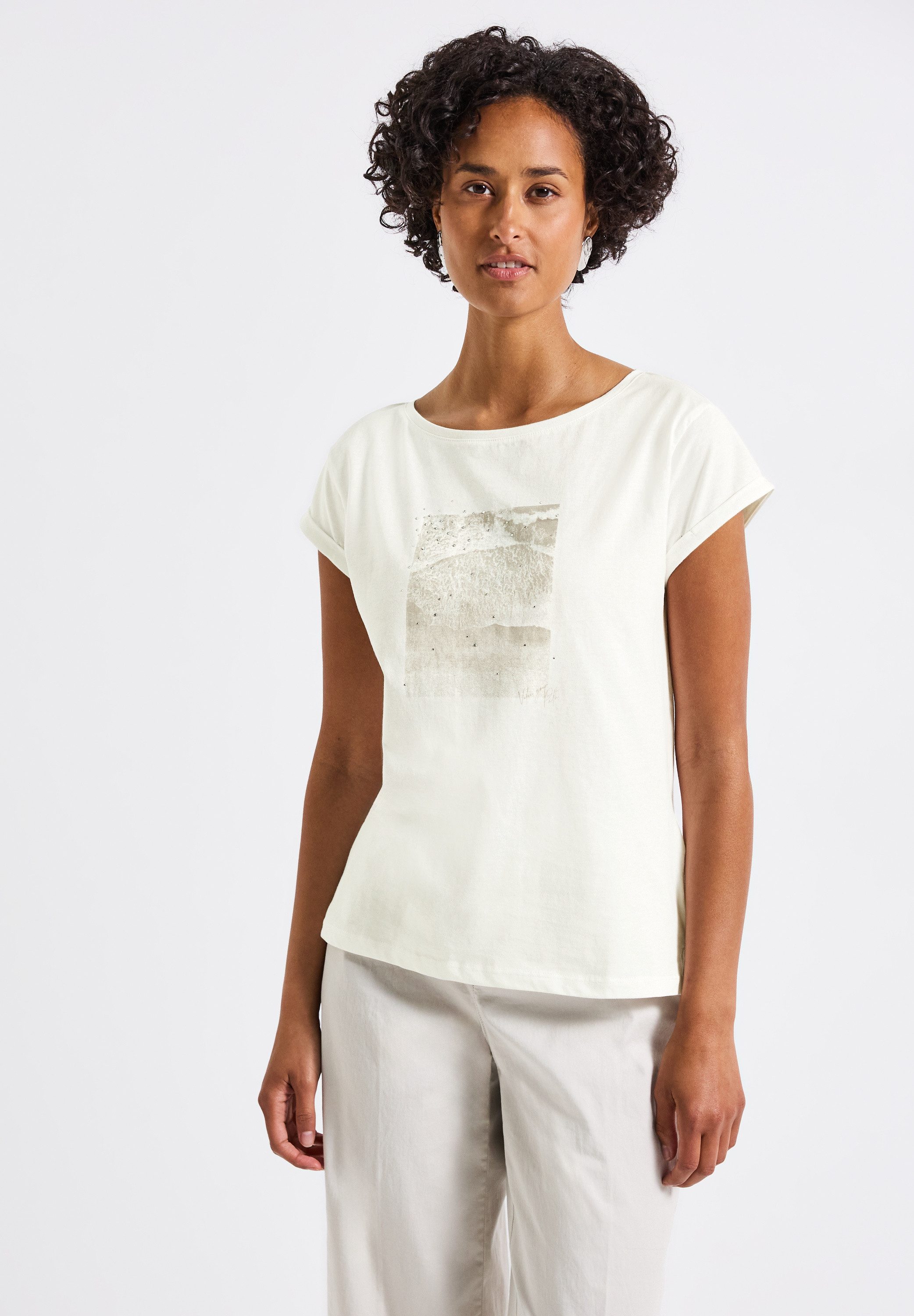 STREET ONE T-Shirt aus reiner Baumwolle günstig online kaufen