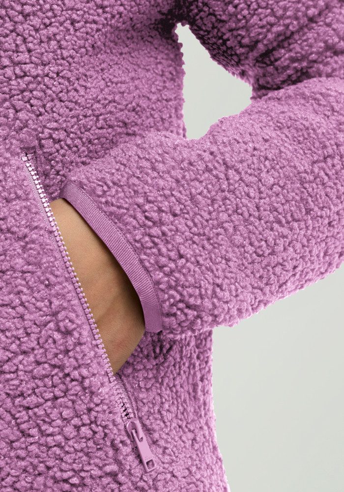 Jack Wolfskin Fleecejacke HIGH CURL JKT W mit durchgehendem Reißverschluss, aus Sherpa Fleece, atmungsaktiv – Bild 4 von 5