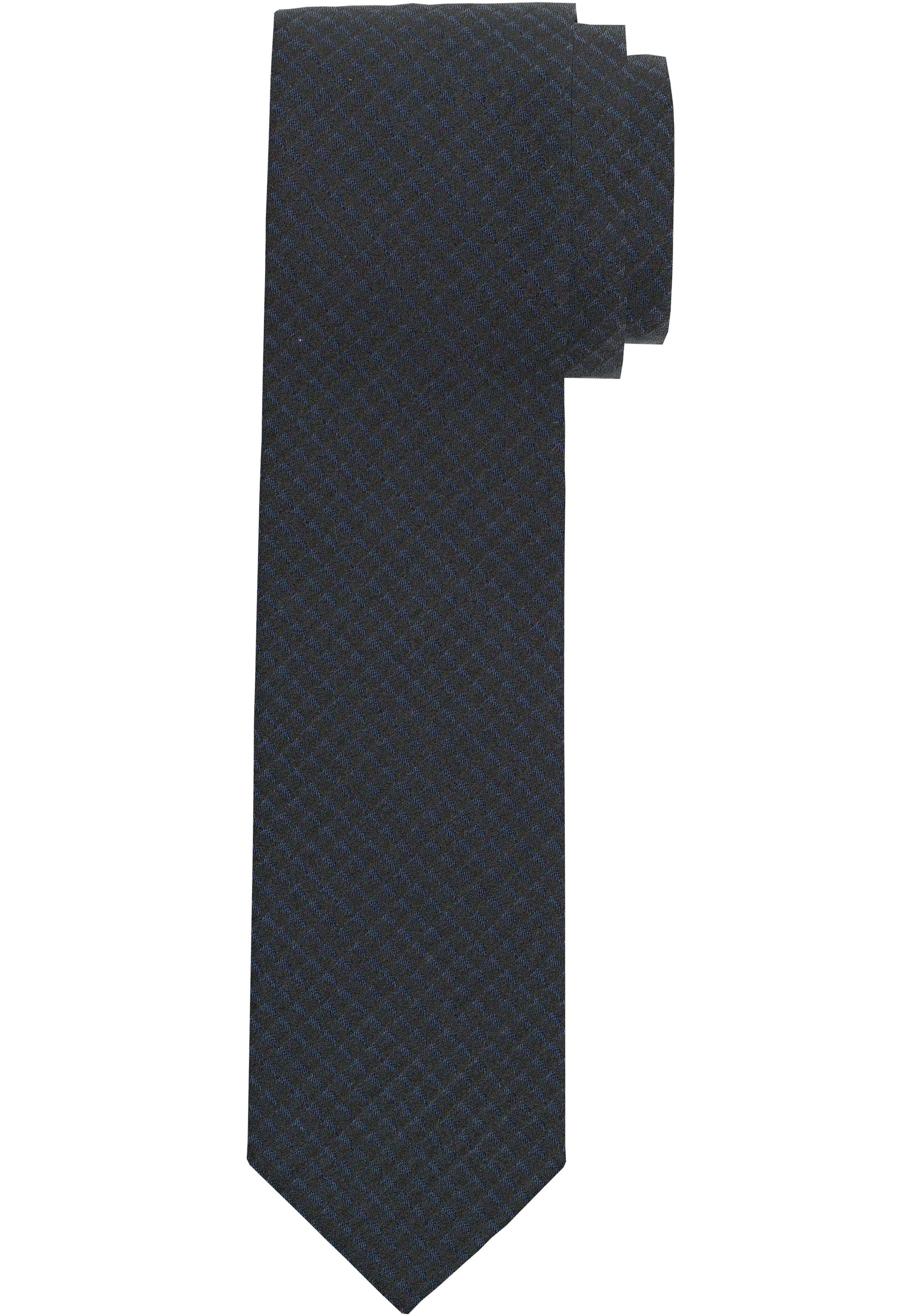 OLYMP Krawatte Krawatte marine Strukturmuster mit