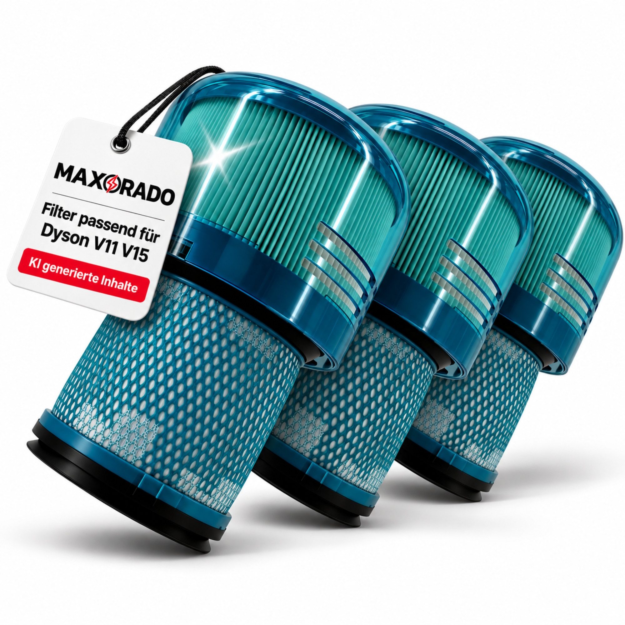 Maxorado Abluftfilter 3 Stück Staubsauger Filter für Dyson V11 V15 SV14 970013-02 Ersatzteil, Zubehör für Dyson Staubsauger, Hepa filter