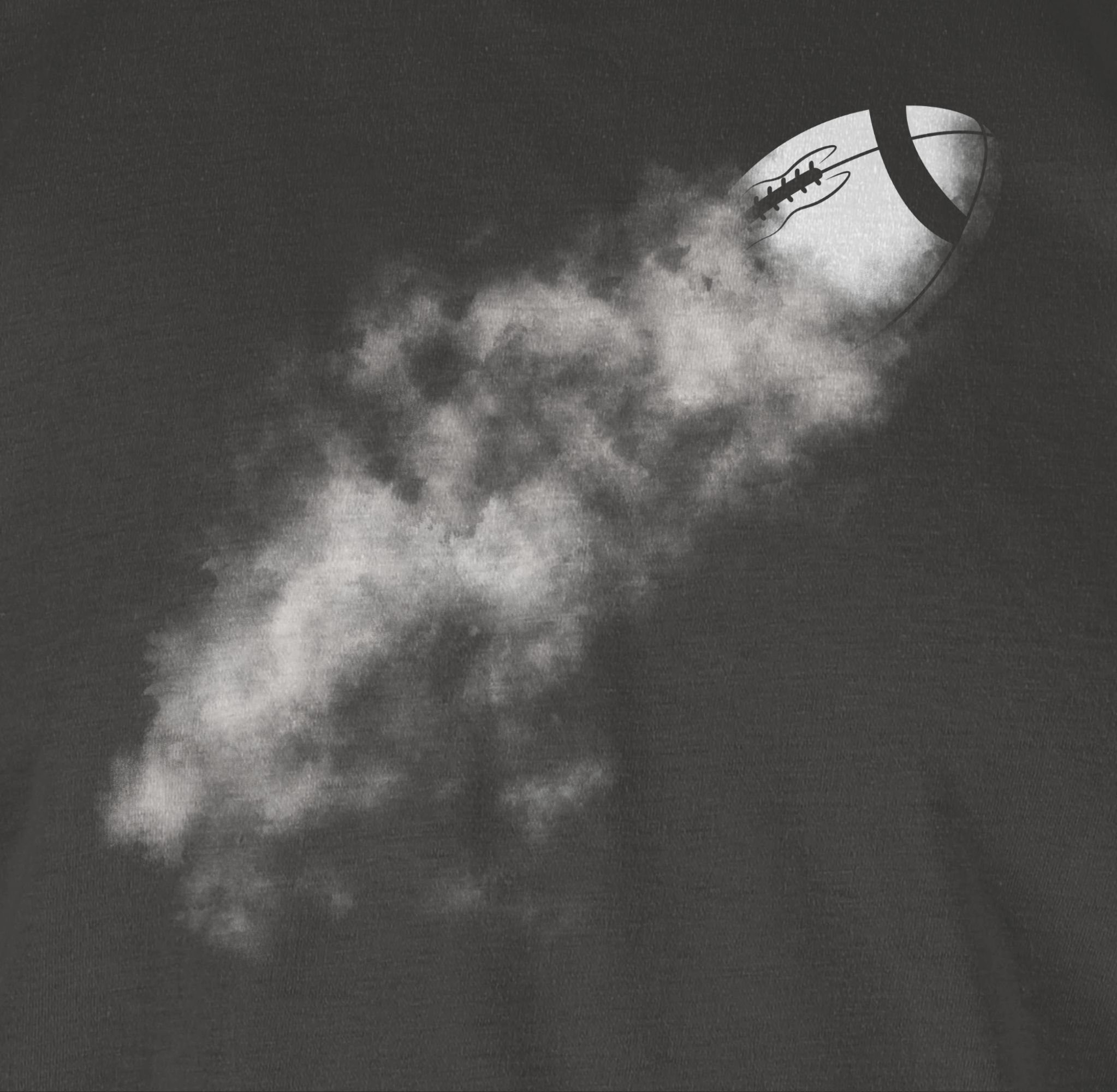 02 Dunkelgrau Football American T-Shirt Football Shirtracer NFL - Rauch