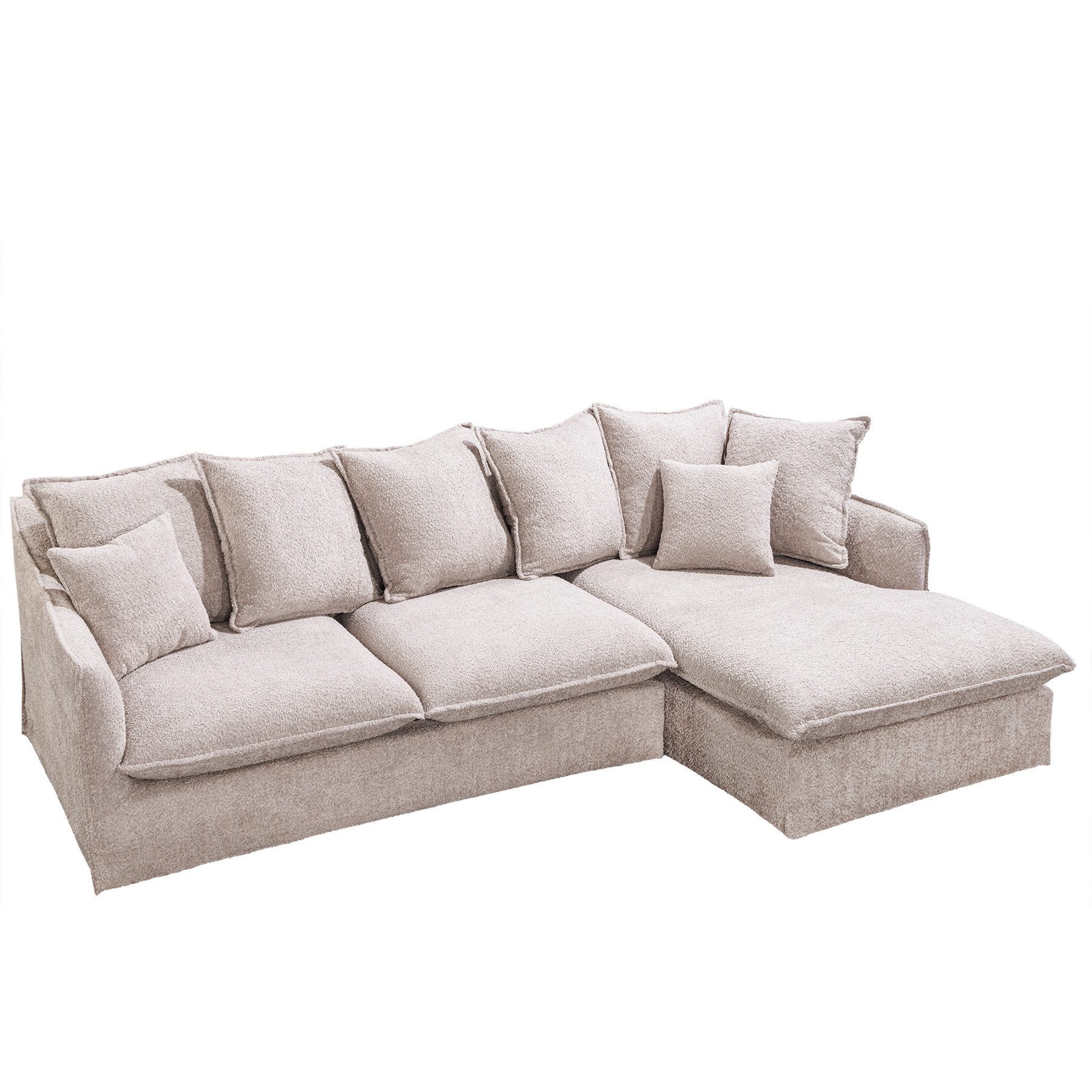 riess-ambiente Ecksofa HEAVEN 255cm champagner beige, günstig online kaufen