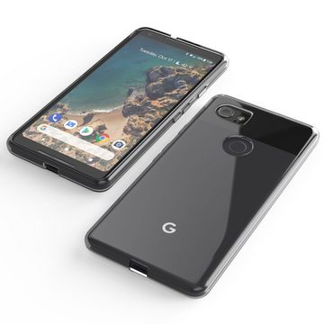 Nalia Smartphone-Hülle Google Pixel 2 XL, Klare Silikon Hülle / Extrem Transparent / Durchsichtig / Anti-Gelb