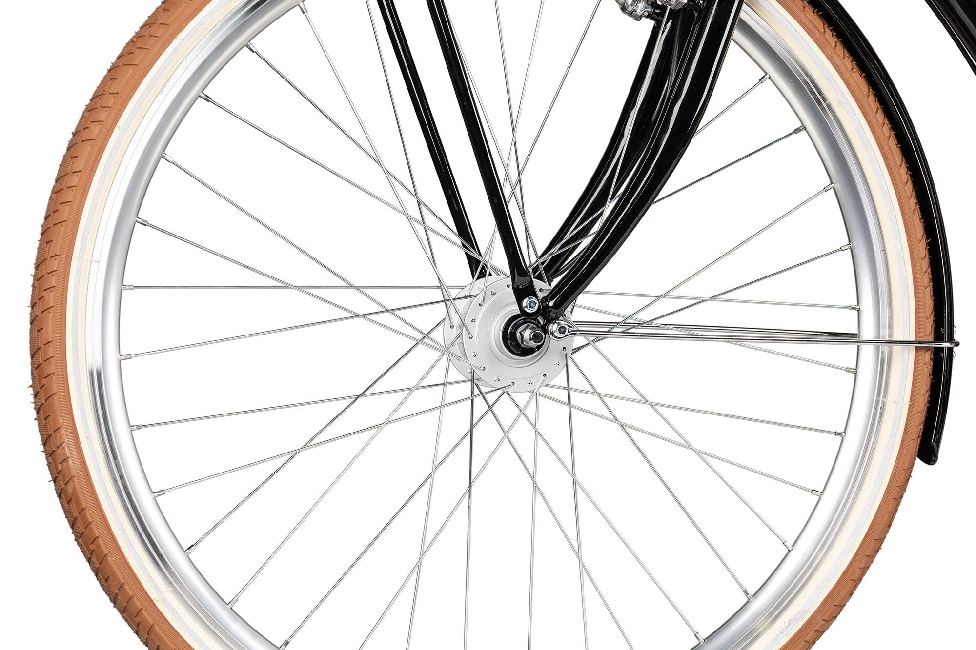 Maxim Cityrad Maxim La Vita Nexus, 7 Gang Shimano Nexus 7 Rücktritt Schaltwerk, Nabenschaltung Rücktritt, Gepäckkorb über Vorderrad schwarz/grau – Bild 3 von 5