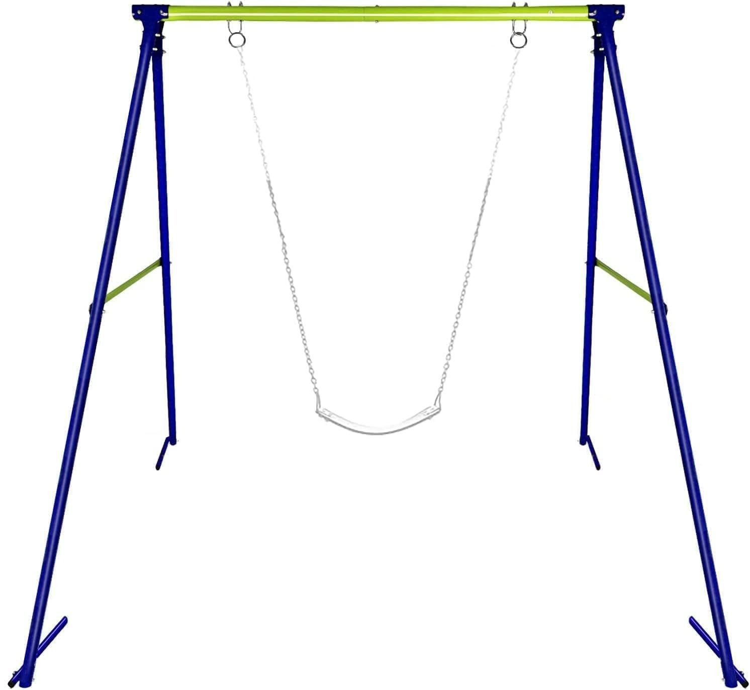 Dripex Schaukelgestell Kinder Metall Schaukelgerüst Schaukel Gestell, 193x160x180cm Nestschaukel