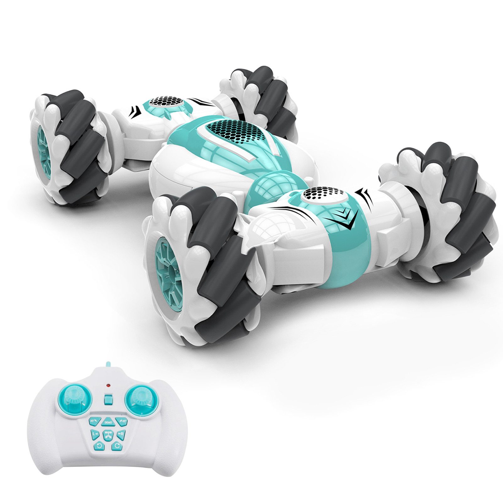 GARRYFIZH RC-Auto Ferngesteuertes 2.4GHz 4WD RC Stunt-Auto, Gestensensor der Uhr 360°-Drehwirbel-Geländefahrzeug