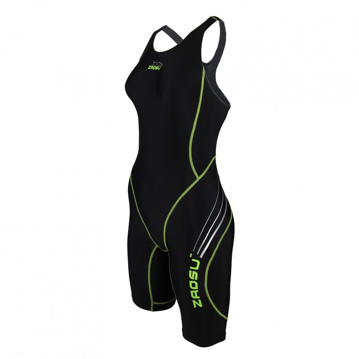 Z-Black Schwimmanzug ZAOSU Wettkampf schwarz/grün Schwimmanzug