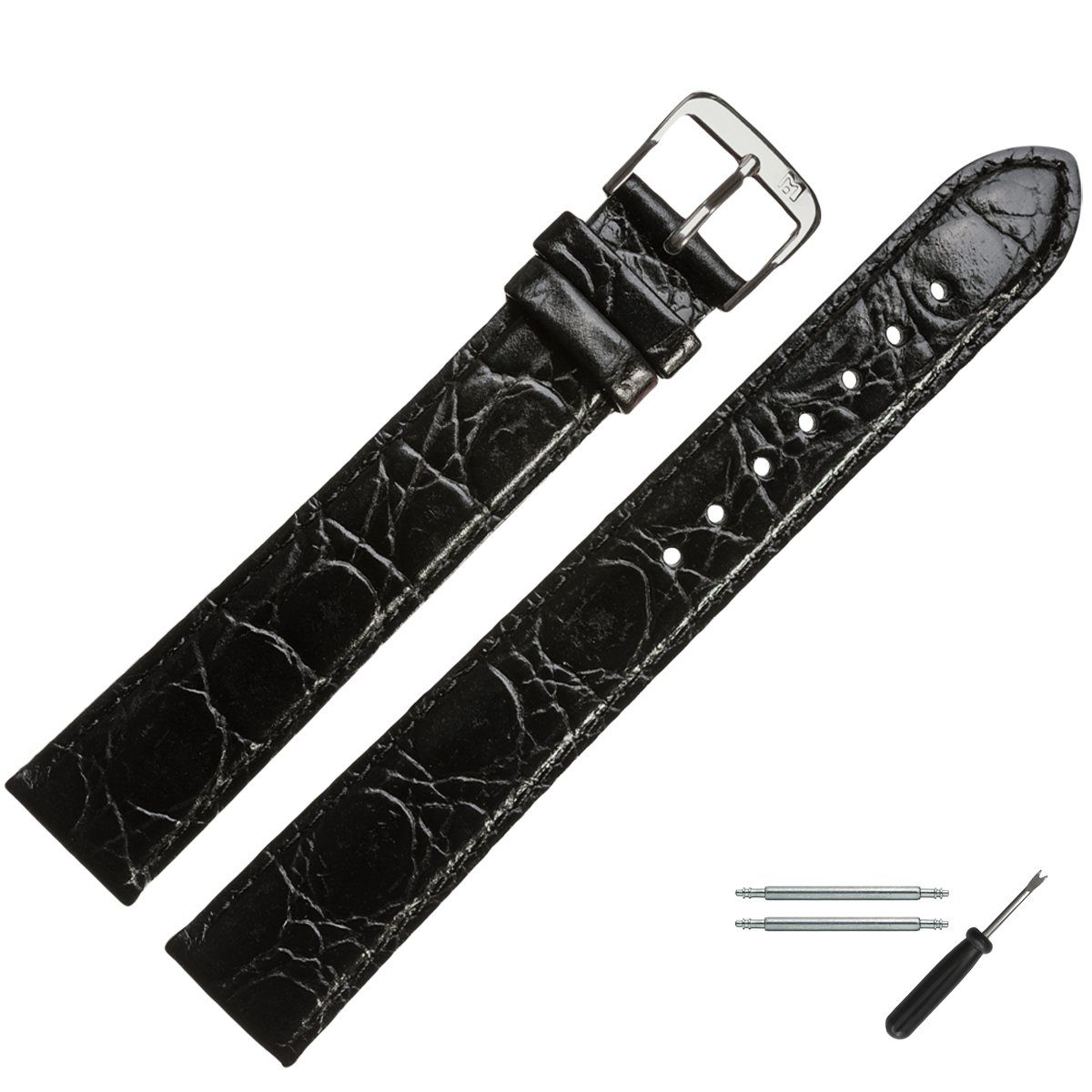 MARBURGER Uhrenarmband 26mm Leder XL Extra günstig online kaufen