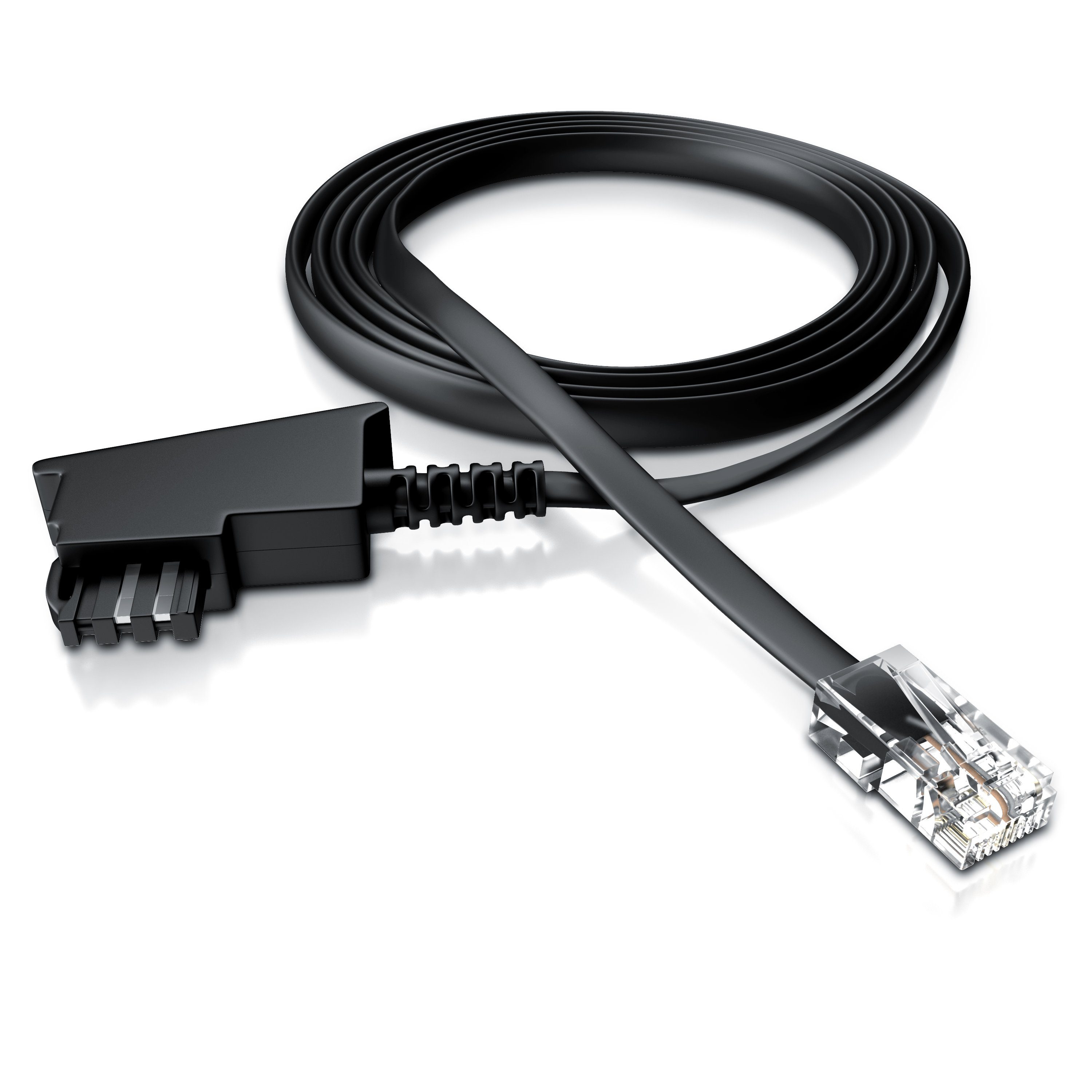 CSL Anschlusskabel Router an Telefondose Routerkabel - 0,5m Telefonkabel, TAE-F, RJ-45 (Ethernet) (50 cm), TAE-F auf RJ45, für Router, Fritzbox und Telefondose, – Bild 2 von 5