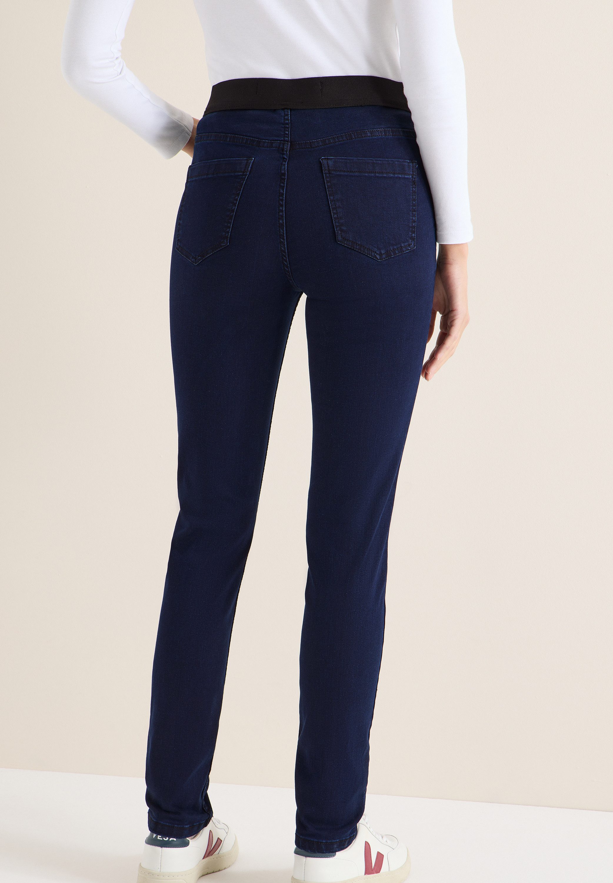 CECIL Skinny-fit-Jeans Style VICKY mit elastichem Bund