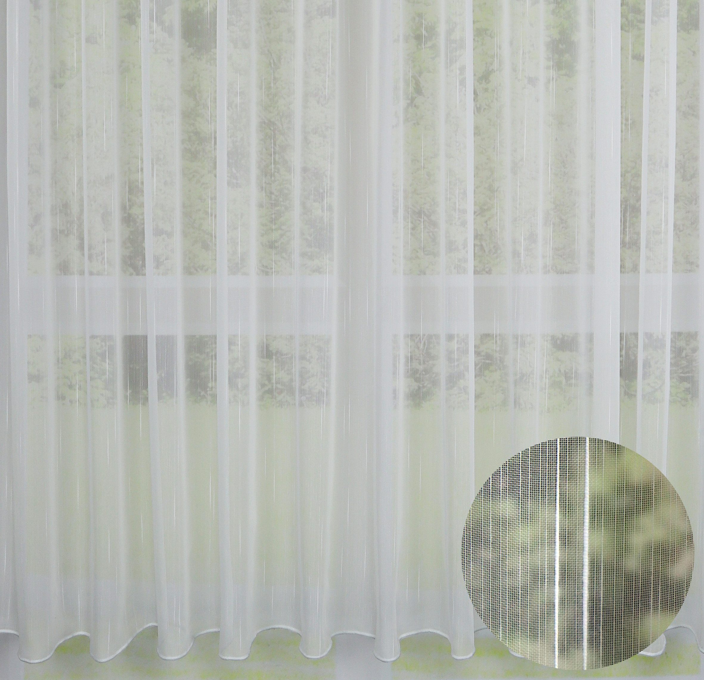 EXPERIENCE Vorhang Fertiggardine transparent 145x300 cm Effektgarn Universalband, Multifunktionsband, transparent – Bild 2 von 2