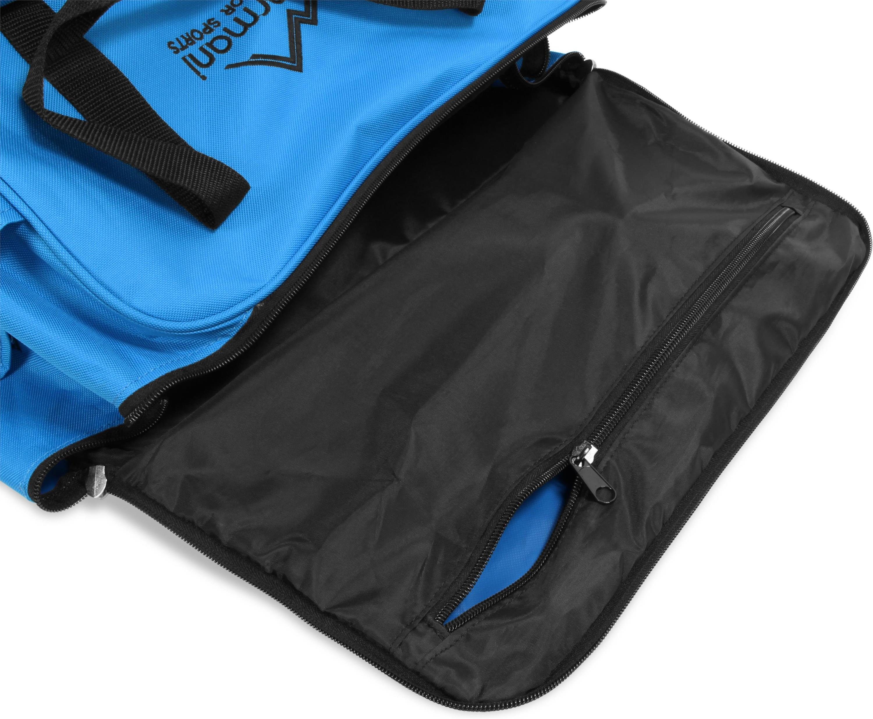 Rollschuhtasche Blau Skischuhtasche Snowboardschuhtasche Skitasche - oder Depo, Alpine 53 l und normani Sporttasche Rucksackfunktion Helmfach separatem mit