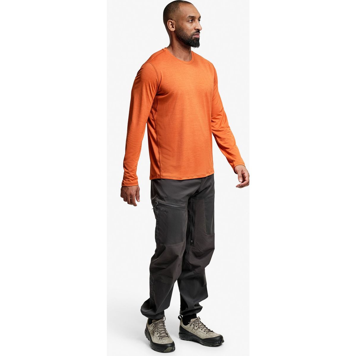 Lundhags Funktionsshirt Tived Long Sleeve T-shirt M Vielseitiges Langarm-T-Shirt aus 100% Merinowolle, ideal für