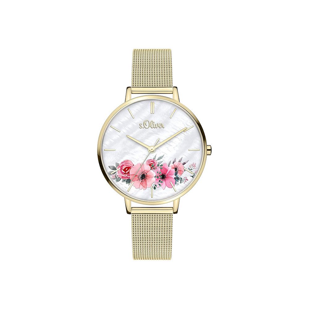 s.Oliver Quarzuhr s.Oliver Armbanduhr mit Mesharmband SO-4080-MQ, s.Oliver günstig online kaufen