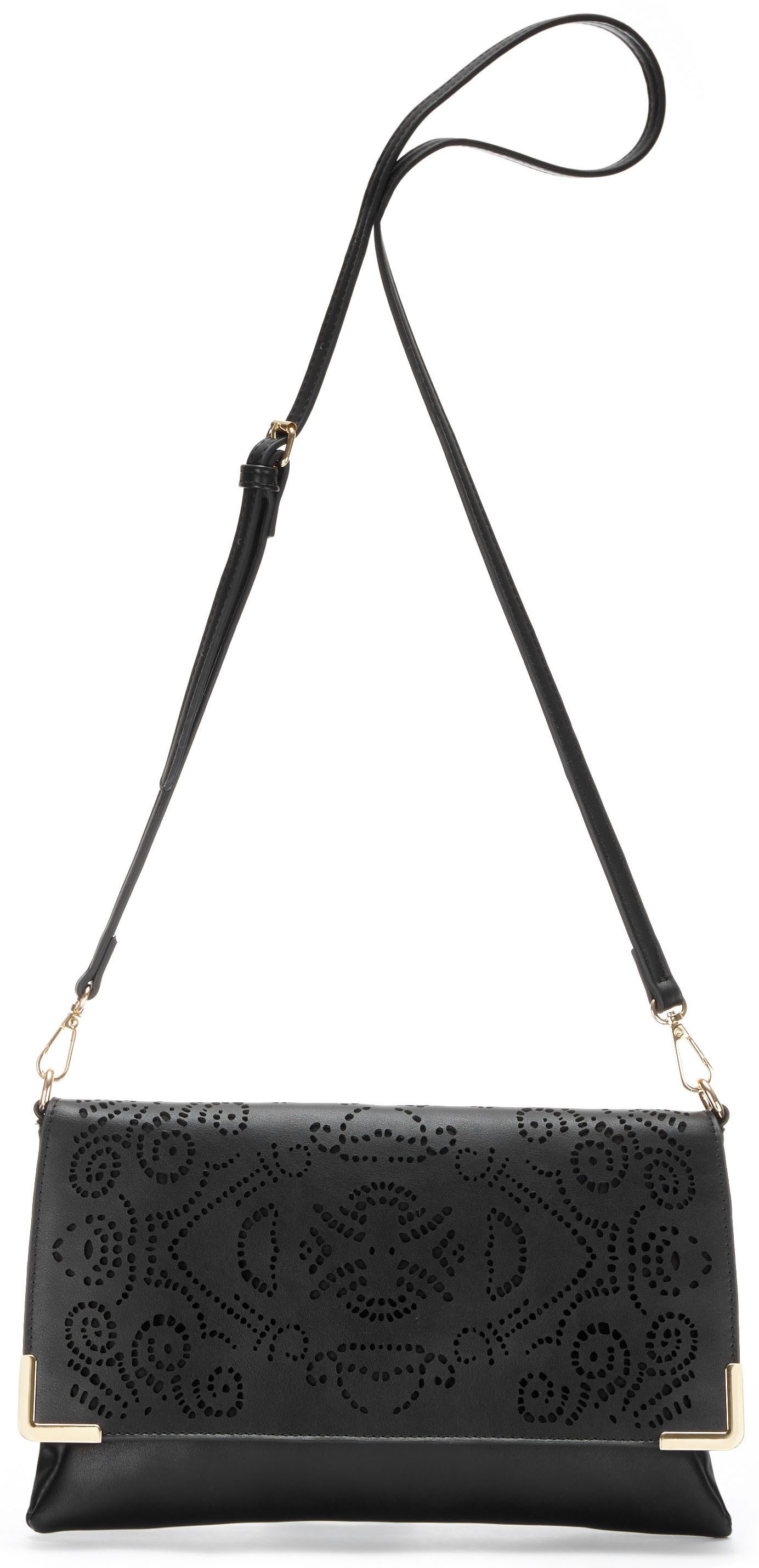 Vivance by Lascana Umhängetasche Clutch,Abendtasche, Minibag, Handtasche, Schultertasche, Crossbody Bag, Handtasche Damen zum Umhängen, mit modischen Cut-Outs,  – Bild 4 von 5