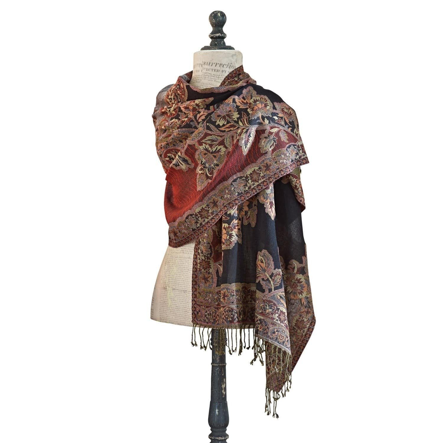 Mirabeau Modeschal Schal Albon rot/schwarz, (1-St)