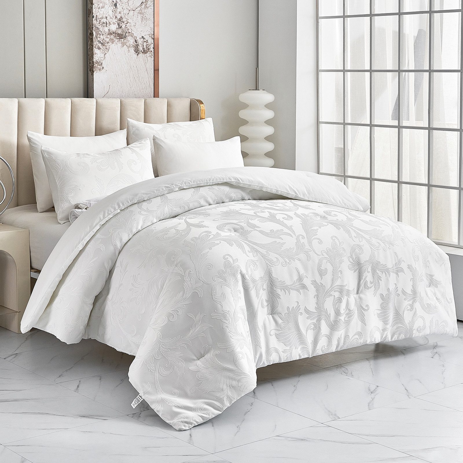 HOMELUX Bettwäsche 180x200 6teilig Steppdecke 220x240 günstig online kaufen