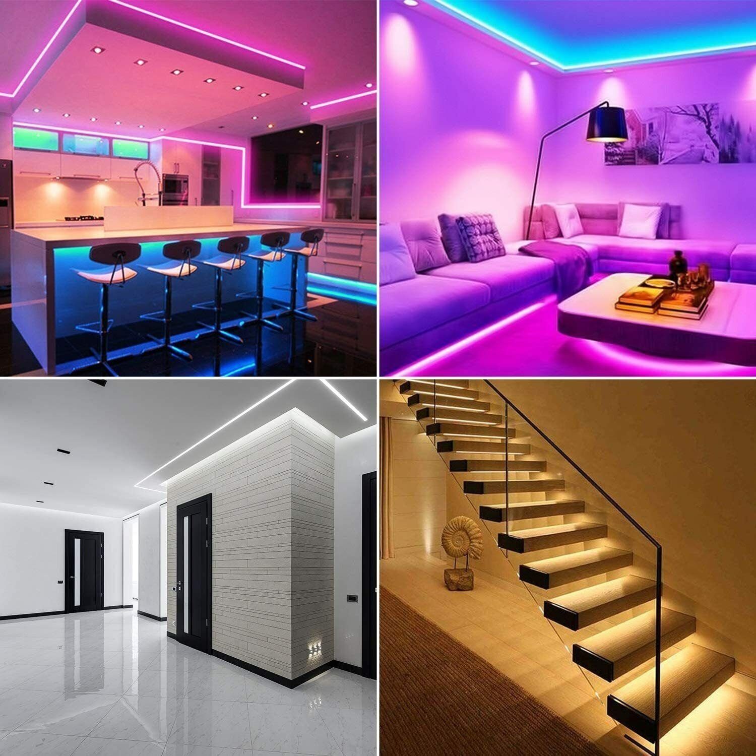 LED-Stripe-Profil 5er 1M iscooter Eloxiert LED-Profil Alu Aluprofil-A Schiene Profile LED Profil Leiste Aluprofil