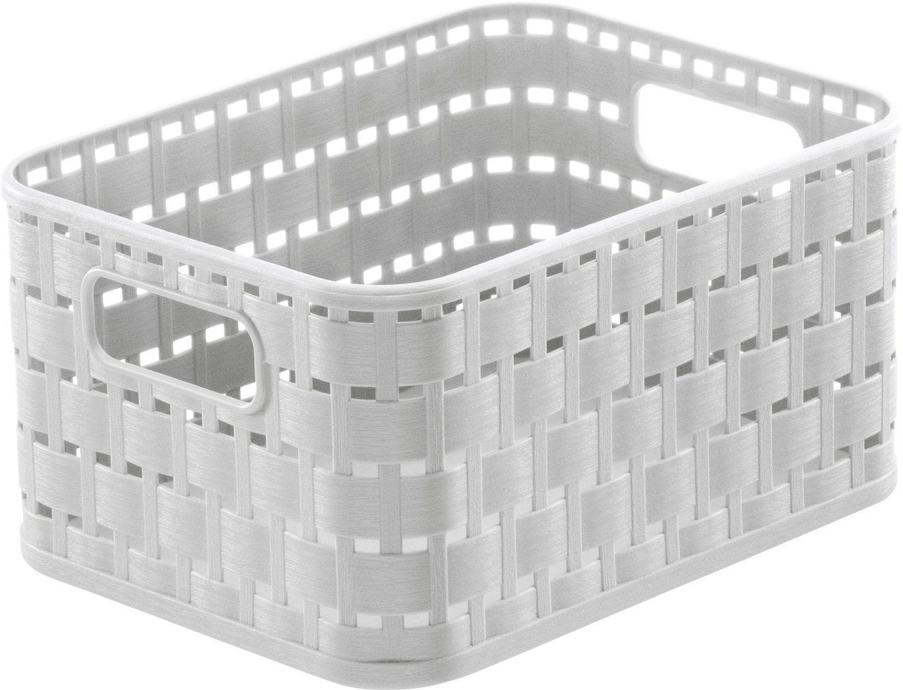 ROTHO Aufbewahrungskorb Rotho Korb Country A6, 2 L mistletoe weiß günstig online kaufen