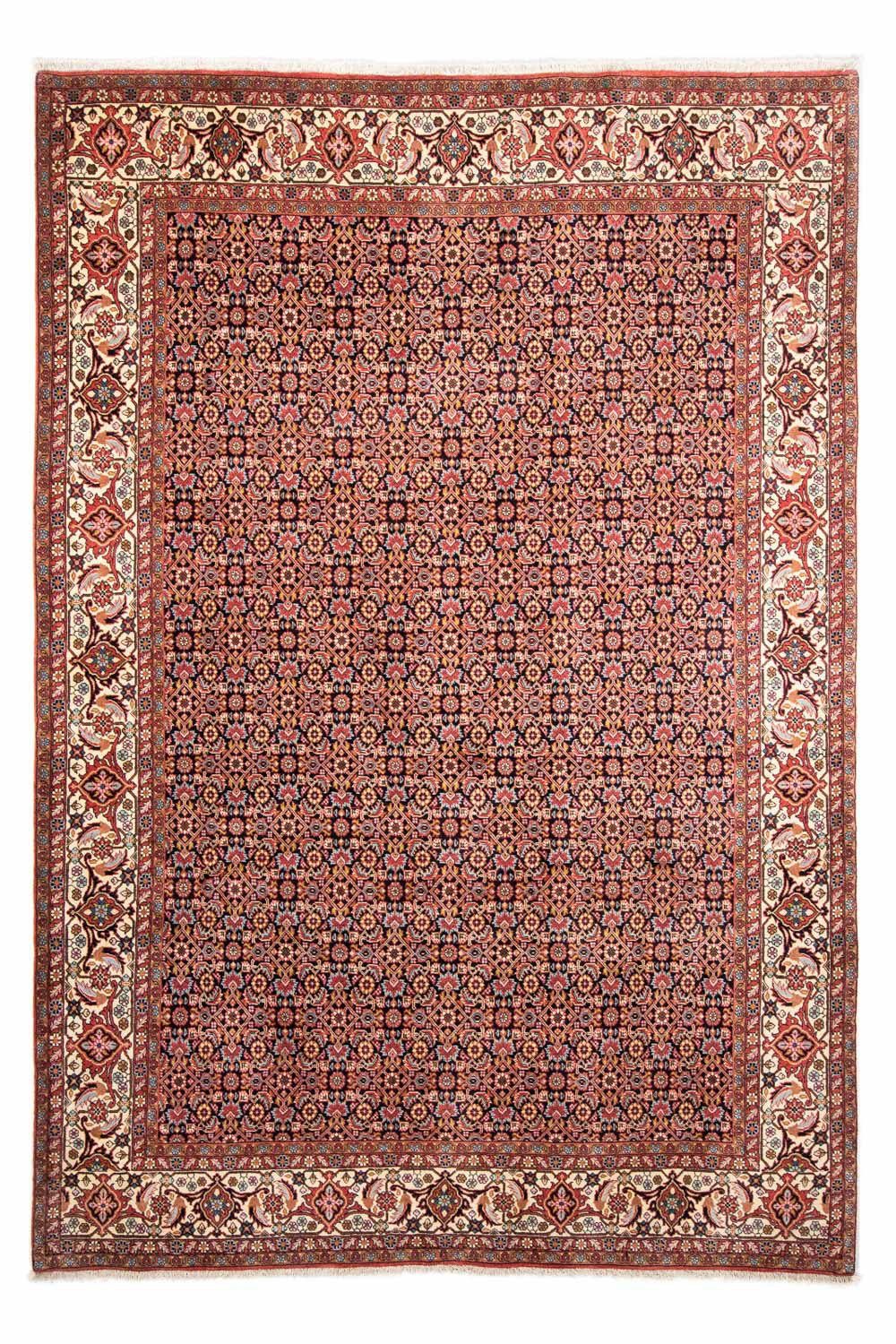 Orientteppich Perser - Bidjar - hellrot, mit 15 rechteckig, x - morgenland, 202 Wohnzimmer, cm 297 Zertifikat mm, Handgeknüpft, Höhe: Einzelstück