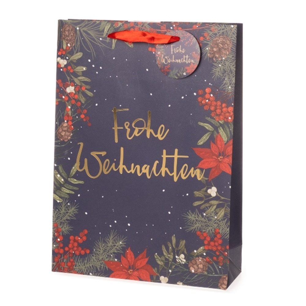 Linoows Упаковочная бумага 10 Stück Geschenktüten `Edle Winterblumen`, Tüten, 10 Große Бумагаtragetaschen