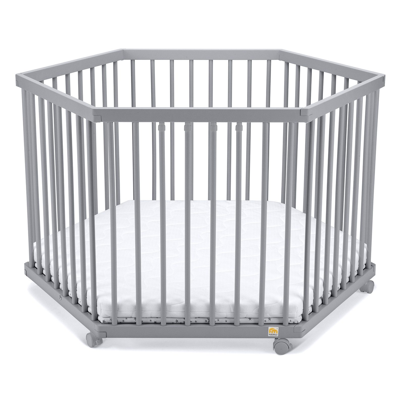 FabiMax Laufgitter 6-eck, Buche massiv, 4 Schlupfsprossen, stufenlos höhenv günstig online kaufen