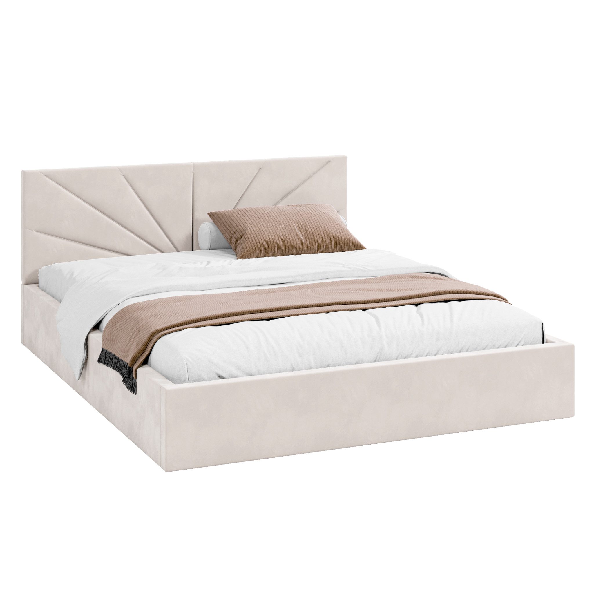 FDM Polsterbett SUNSET Bettgestell MADE IN EU - mit hochwertigem Velours Be günstig online kaufen