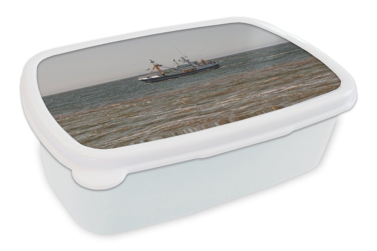 (2-tlg), Fischerboot Kunststoff, Wasser, und Brotdose, - Kinder Erwachsene, und - weiß für Lunchbox für Mädchen Nordsee Jungs MuchoWow Brotbox
