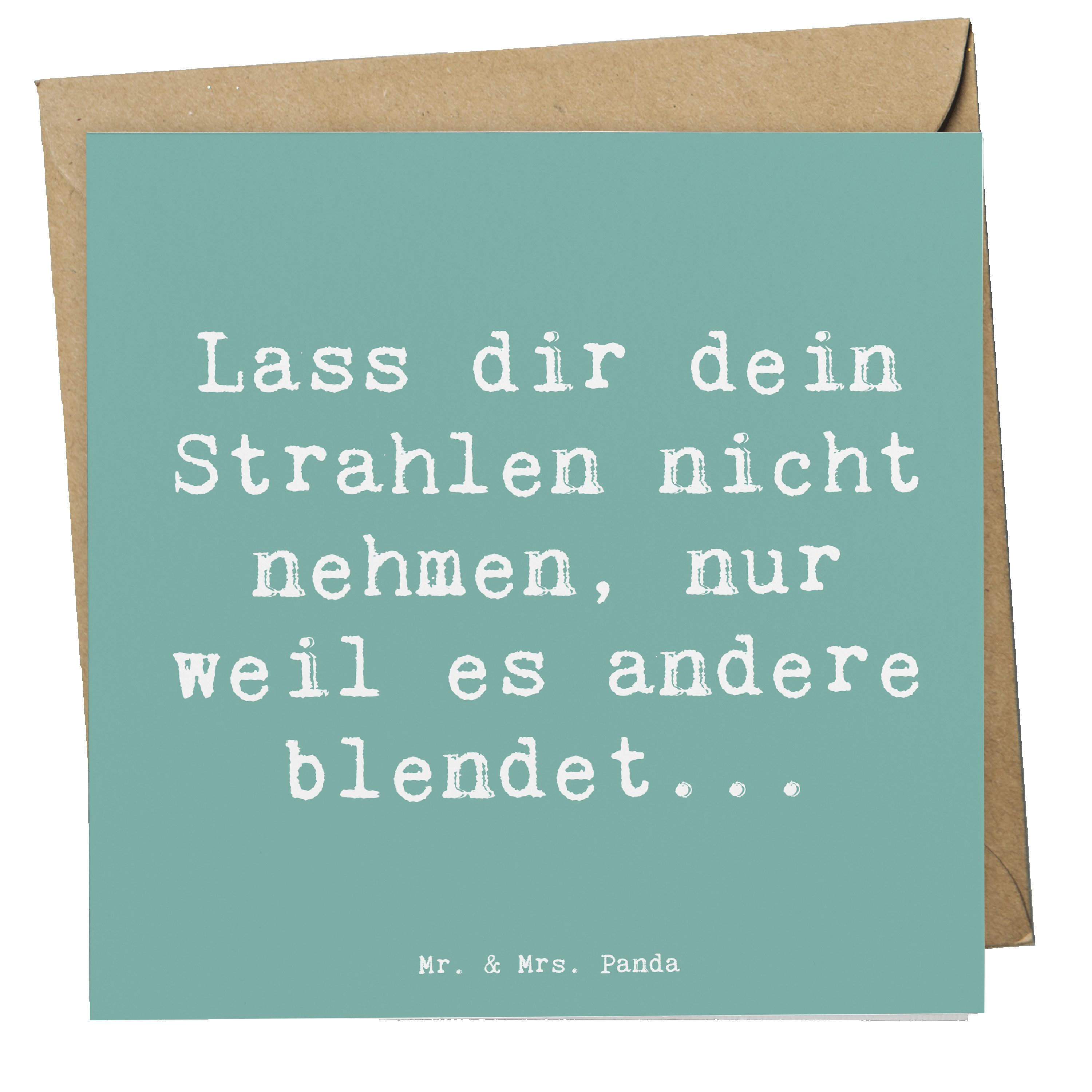 Grußkarte Selbstvertrauen Strahlen - Meeresbrise - Geschenk, inneres Leuchten