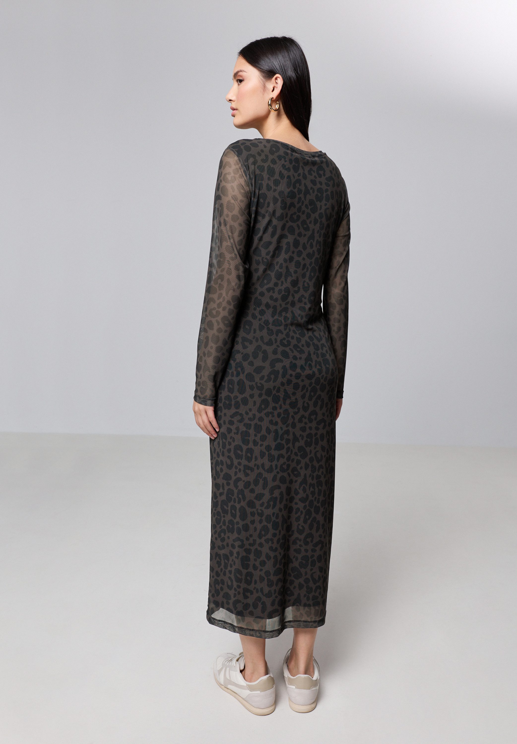 STREET ONE STUDIO Midikleid mit Leo-Muster günstig online kaufen