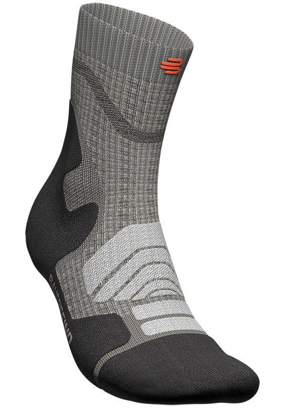 Bauerfeind Sportsocken Outdoor Merino Mid Cut Socks stone grey