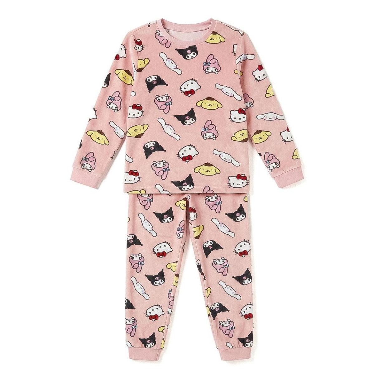 SANRIO Pyjama Kinder Pyjama lang für Nacht Zuhause und Freizeit (Packung)