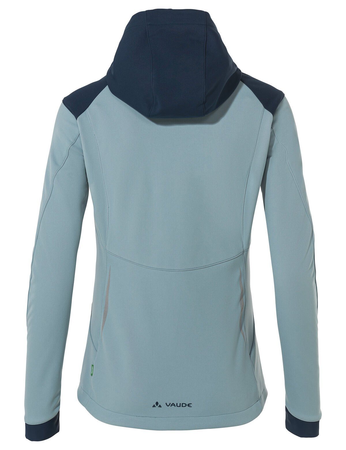 VAUDE Outdoorjacke Women's Qimsa kompensiert (1-St) blue cloudy Softshell Jacket Klimaneutral