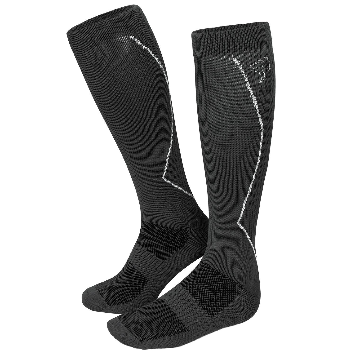 Black Snake Laufsocken compression fit (1-Paar) Grau