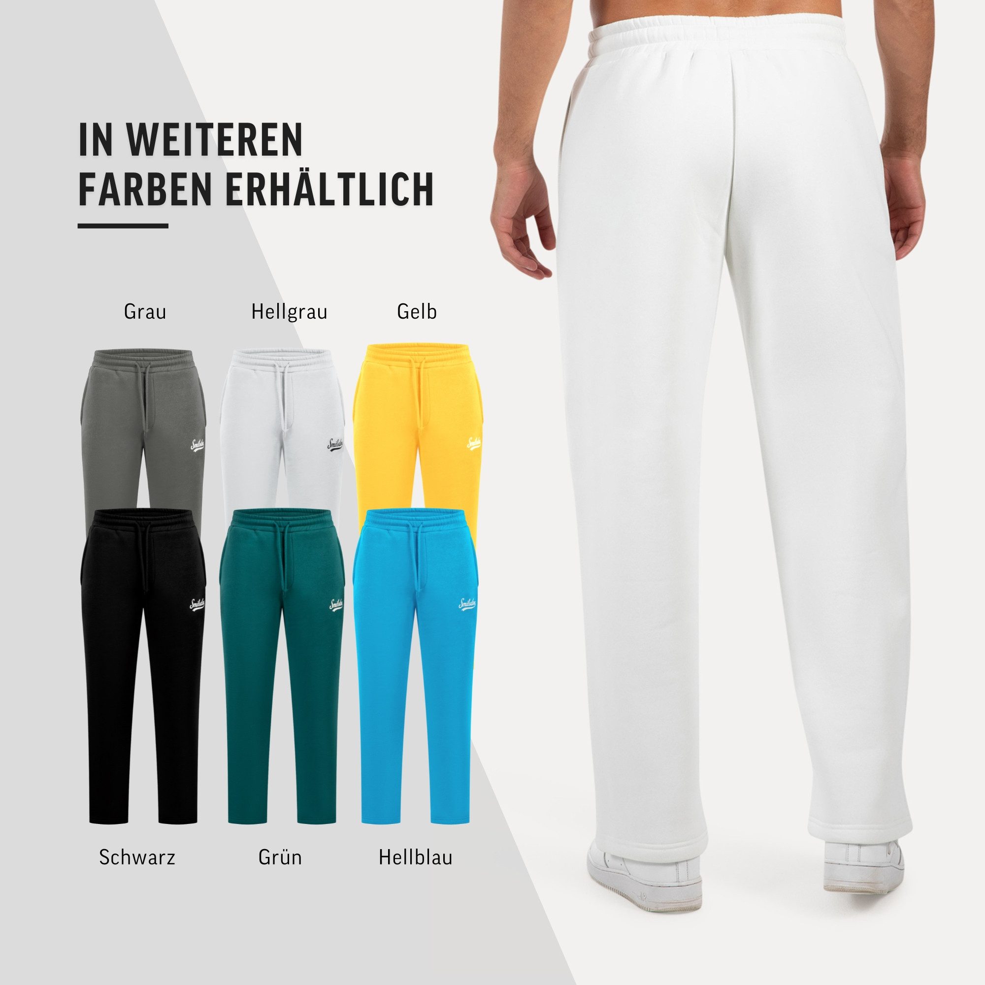 Jogginghose Lorik, Bequeme Sweathose, Logo-Detail, elastischem Bund mit Kordelzug